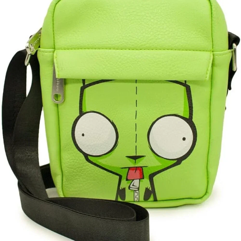 Crossbody Bag Vegan Leather 8x6.5 Inches Unisex Gadget Storage
